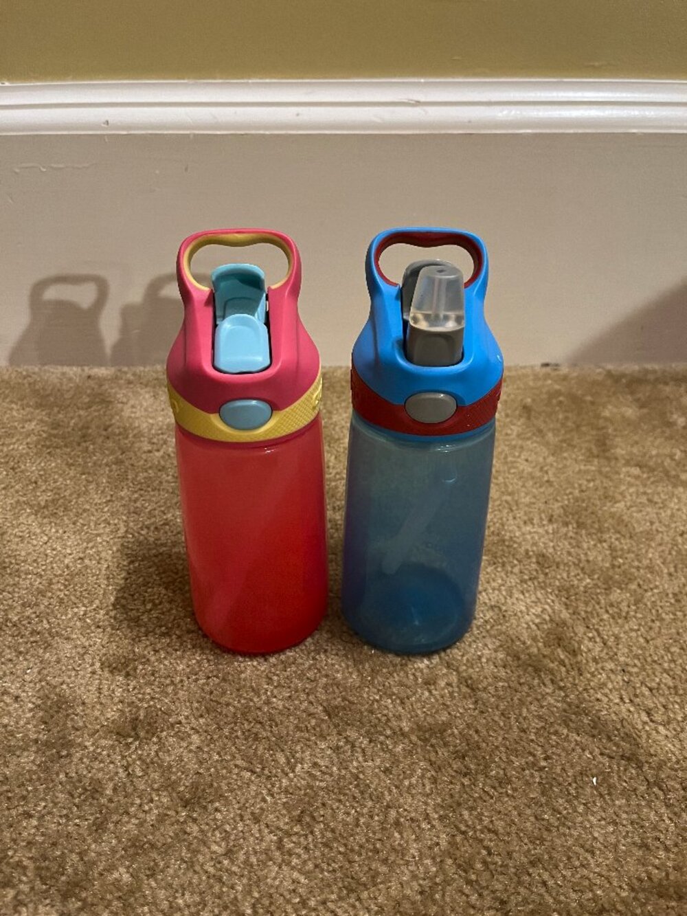 Lot of 2 Contigo 14 oz autospout straw striker water bottles